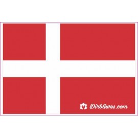 Nacionalinis vėliavos lipdukas - Danija